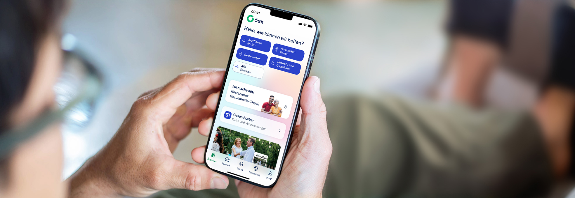 Die ÖGK-App auf einem Smartphone