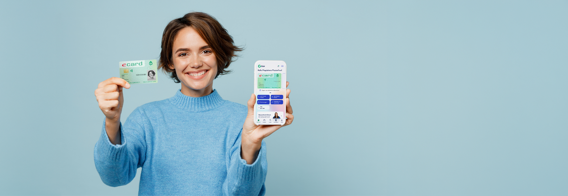 Die ÖGK-App auf einem Smartphone
