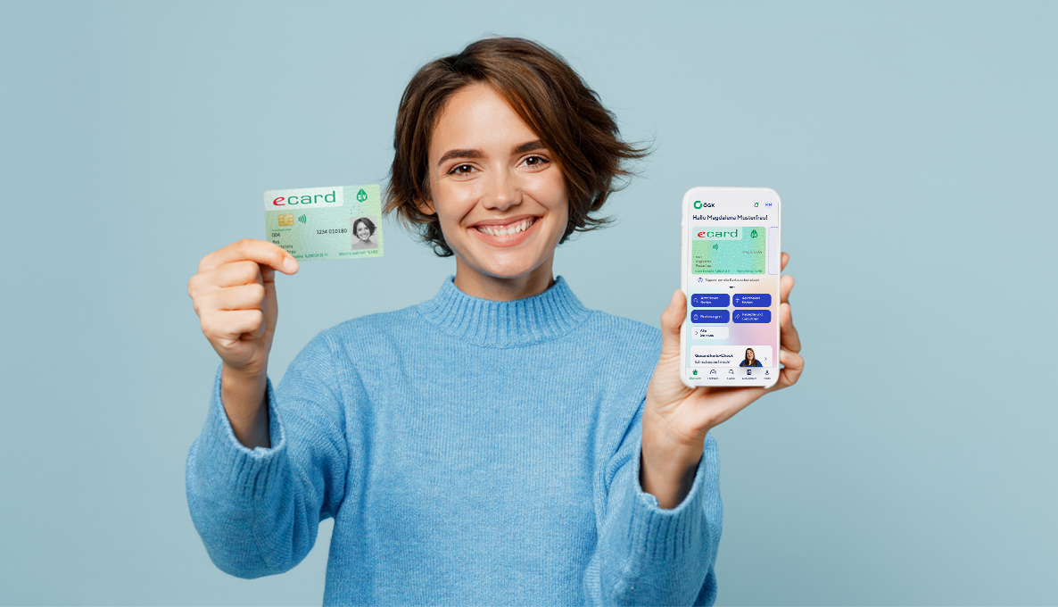Die ÖGK-App auf einem Smartphone